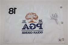 Phil Mickelson Signed 2021 PGA Championship Embroidered Flag JSA ALOA