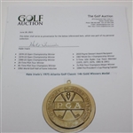 Champion Hale Irwin's 1975 Atlanta Golf Classic 14k Gold Winner's Medal