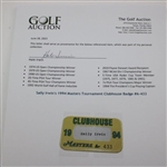Sally Irwin's 1994 Masters Tournament Clubhouse Badge #A-433