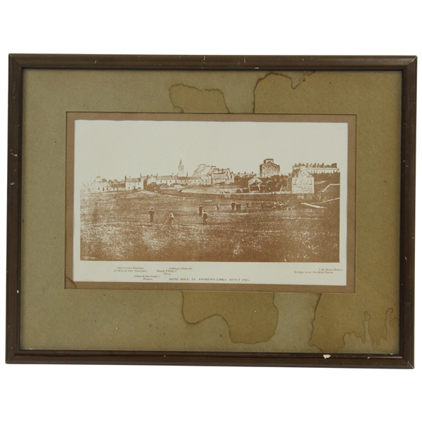 19th Century Framed Photo Print - Titled Home Hole, St. Andrews Links, About 1850