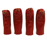 Four (4) Classic Wilson Staff Red Headcovers