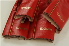 Four (4) Classic Wilson Staff Red Headcovers