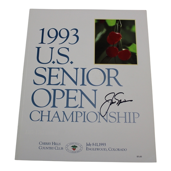 Jack Nicklaus Signed 1993 US Senior Open at Cherry Hills Program JSA ALOA