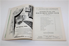 1946 US Amateur at Baltusrol Official Program - Stanley Bishop Winner