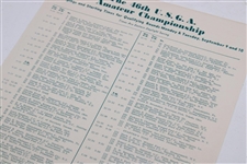 1946 US Amateur at Baltusrol Official Program - Stanley Bishop Winner