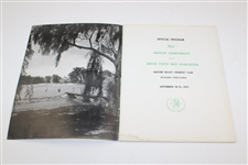 Billy Maxwell Signed 1951 US Amateur at Saucon Valley CC Official Program JSA ALOA