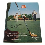 Gene Littler Signed 1953 US Amateur at Oaklahoma City G&CC Official Program JSA ALOA