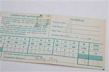 Betsy King Signed 1985 Women's US Open at Baltusrol Official Scorecard 