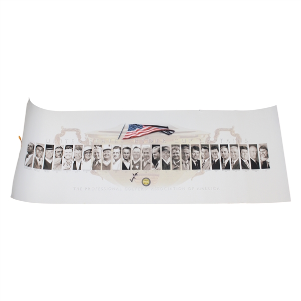 Billy Casper Signed US Ryder Cup Team Captains Poster JSA ALOA