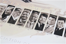 Billy Casper Signed US Ryder Cup Team Captains Poster JSA ALOA