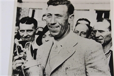 Alfred Padgham Holding Claret Jug 1936 Acme Wire Photo
