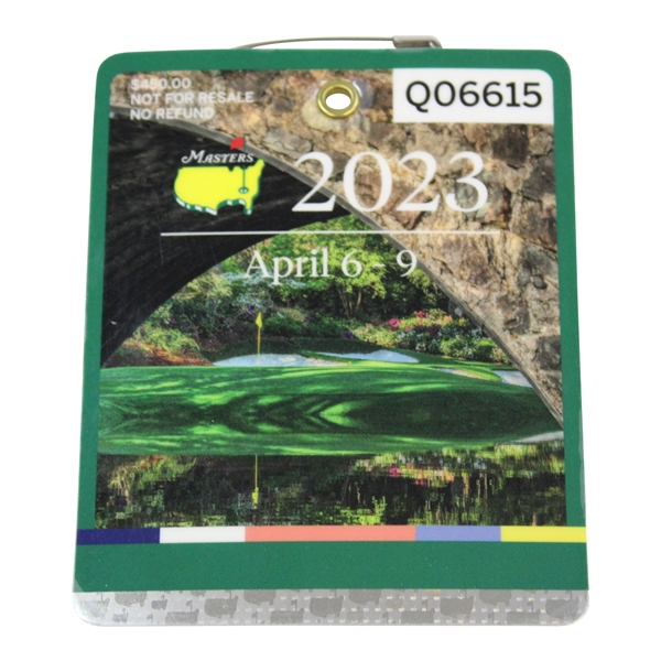 2023 Masters Tournament SERIES Badge #Q06615