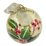 2023 Masters Hand Painted Ltd Ed Ceramic Globe/Ornament in Original Box 65/100