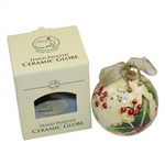 2023 Masters Hand Painted Ltd Ed Ceramic Globe/Ornament in Original Box 65/100