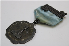1900 Morris County Golf Club Sterling Silver Winner's Medal on Ribbon - Early USGA Member Club