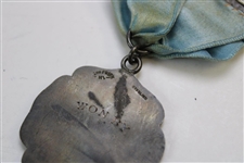 1900 Morris County Golf Club Sterling Silver Winner's Medal on Ribbon - Early USGA Member Club