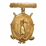 1899 Womens Championship at Deal Golf Club Gold Winners Medal Presented by A.C. Twining