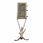 Circa 1898 Ornate Crossed Clubs & Gutta Ball Sterling Silver Scorecard Holder w/ 5 Cards