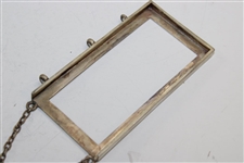 Circa 1898 Ornate Crossed Clubs & Gutta Ball Sterling Silver Scorecard Holder w/ 5 Cards