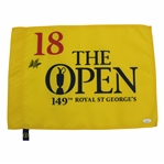Collin Morikawa Signed 2021 The Open Flag JSA #AJ28222