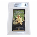 Jack Nicklaus Signed 1966 Masters Card Beckett #00015869797