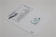 Scottie Scheffler Signed Augusta National Golf Club Scorecard JSA #AJ28235