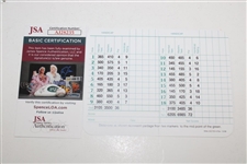 Scottie Scheffler Signed Augusta National Golf Club Scorecard JSA #AJ28235