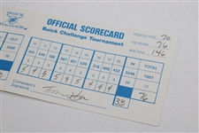 Tom Watson Signed 1998 Buick Challenge Scorecard JSA ALOA