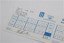 Tom Watson Signed 1998 Buick Challenge Scorecard JSA ALOA