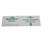 Nick Price & Phil Mickelson Signed 1998 Byron nelson Classic Scorecard JSA ALOA