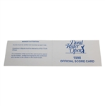 Greg Norman Signed 1998 Doral-Ryder Open Scorecard JSA ALOA