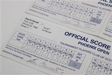 Cink/Duval  & Duval/Crenshaw Signed 1998 Phoenix Open Scorecards JSA ALOA