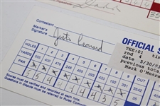OPEN Champs Couples/Calcavecchia/Els/Leonard/O'Meara Signed PGA Scorecards w/Others JSA ALOA
