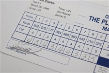 OPEN Champs Daly/Clarke/Leonard/Love III Signed PGA Scorecards w/Others JSA ALOA