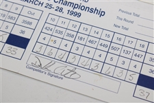OPEN Champs Daly/Clarke/Leonard/Love III Signed PGA Scorecards w/Others JSA ALOA