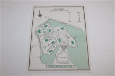 1986 Masters Tournament Par 3 Contest Ticket & Pairing Sheet