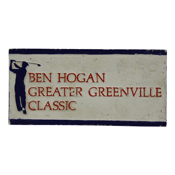Ben Hogan Greater Greenville Classic Sign