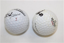 Nick Faldo & Greg Norman Signed Golf Balls JSA ALOA