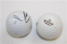 Nick Faldo & Greg Norman Signed Golf Balls JSA ALOA
