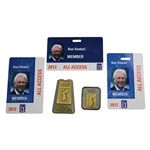 Ken Venturi PGA Tour Member Pass & 1992 Money Clip