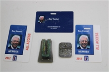 Ken Venturi PGA Tour Member Pass & 1992 Money Clip