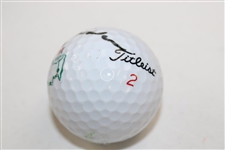 Jack Nicklaus Signed Masters Logo Titleist Golf Ball JSA ALOA