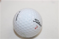 Jack Nicklaus Signed Masters Logo Titleist Golf Ball JSA ALOA