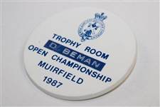 D. Beman 1987 Open Championship Trophy Room Badge 