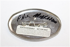 Phil Mickelson Signed 2000 Colonial Grounds Guest Badge JSA ALOA
