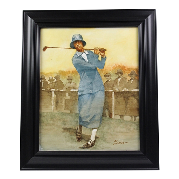 Original Oil on Panel Joyce Weathered Painting by Artist Robert Fletcher - Framed