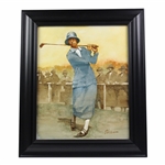 Original Oil on Panel Joyce Weathered Painting by Artist Robert Fletcher - Framed