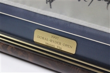 Phil Mickelson, Vijay Singh & 27 others Signed Doral Ryder Open Framed Flag JSA ALOA