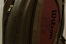 Jack Ham, Deacon Jones, Jack Younglood & Others Signed Wilson NFL Full Size Golf Bag JSA ALOA