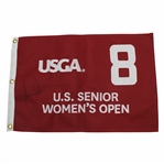 Annika Sorenstam Signed US Senior Womens Open Embroidered Flag #8 JSA ALOA